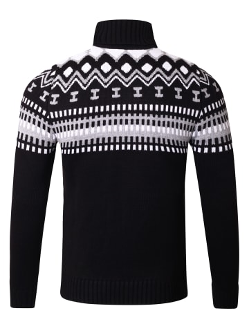 RESLAD Strickpullover Rollkragenpullover in schwarz