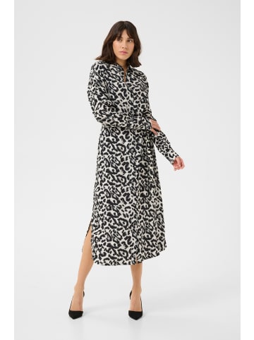 Kaffe Kleid KAalice in White/Black Leopard