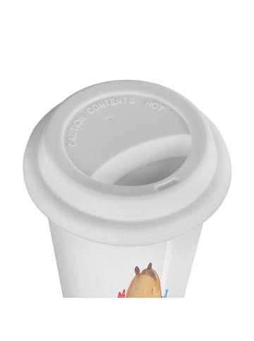 Mr. & Mrs. Panda To Go Becher Eichhörnchen Smoothie mit Spruch in Weiß