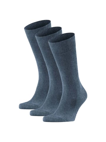 Falke Socken 3er Pack in Blau mel.