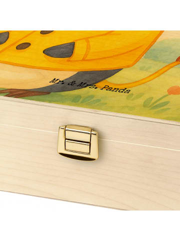 Mr. & Mrs. Panda Teebox Löwe Astrologie Design mit Spruch in Weiß