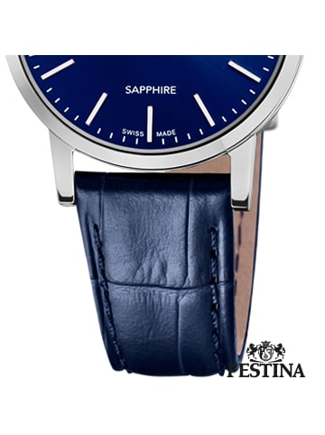 Festina Analog-Armbanduhr Festina Swiss Made blau klein (ca. 29mm)