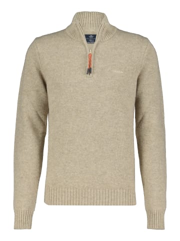 NEW ZEALAND AUCKLAND Pullover mit Zip Ohaeawai in Sahara san