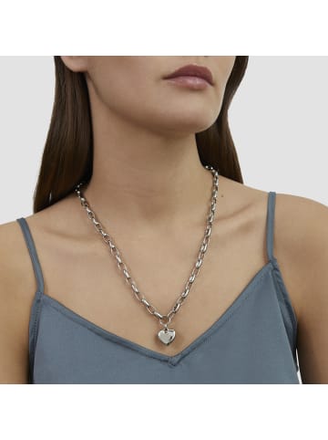 s.Oliver Halskette Chunky Heart in silber
