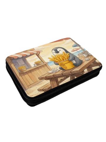 Mr. & Mrs. Panda Federtasche Pinguin Pommes Eimer Design ohne Sp... in Weiß
