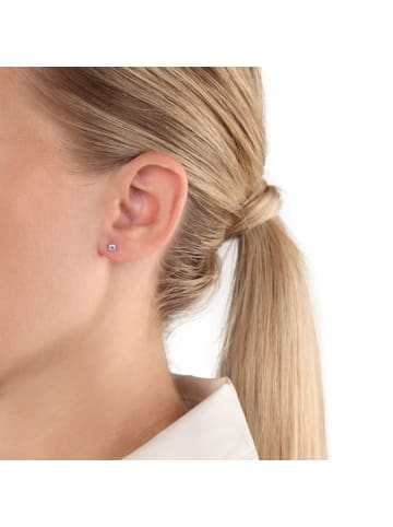 Amor Ohrstecker Silber 925, rhodiniert in silber