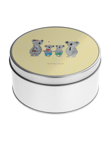 Mr. & Mrs. Panda Kaffeedose Koala Familie zwei ohne Spruch in Gelb Pastell