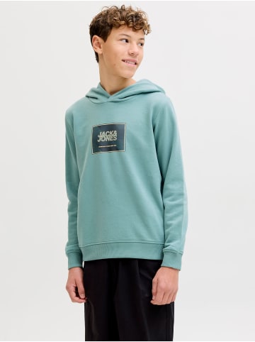 JACK & JONES Junior Kapuzenpullover in Mineral Blue