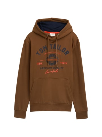 Tom Tailor Hoodie in braun