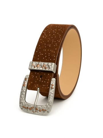collezione alessandro Ledergürtel " Sparkle " in braun