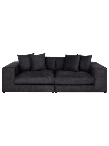 Beliani 3-Sitzer Sofa GLORVIKA II in Schwarz - (W) 240 x (H) 58 x (L) 120 cm