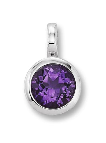 ONE ELEMENT  Amethyst Zarge Anhänger aus 333 Weißgold in silber