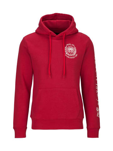 Replay Kapuzensweatshirt Cotton Fleece in rot