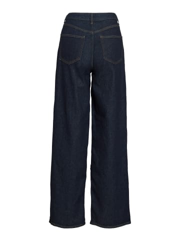 Vila Wide Fit Jeans in Dark Blue Denim2