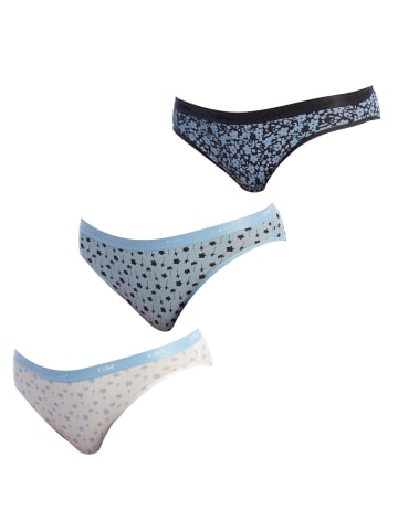 DIM 3er-Set: Pantys in Blue