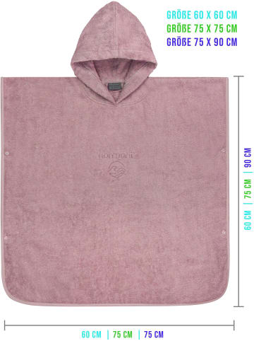 normani normani Badeponcho aus Bio-Baumwolle für Kinder in Rosa