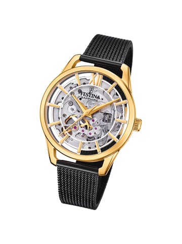 Festina Analog-Armbanduhr Festina Automatik schwarz mittel (ca. 36mm)