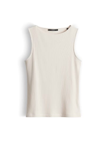 someday. Schmales ärmelloses Shirt mit U-Boot-Ausschnitt in Natural Glaze