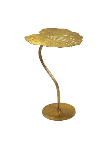 FineBuy Beistelltisch in Gold / Aluminium / 40x38x59