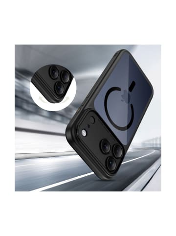 TechProtect Tech-Protect Magpeak CC Hülle Kompatibel mit iPhone 17 Pro Klares in Schwarz