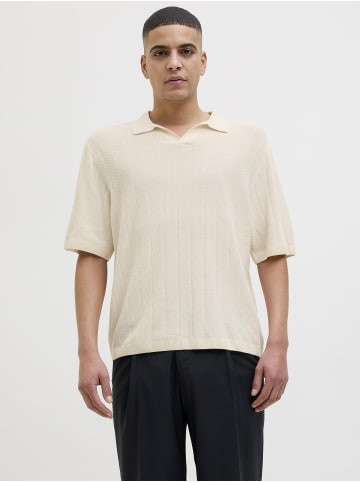 Jack & Jones Gestricktes Polo in Sea Salt