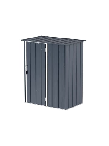 VCM  Metall Gerätehaus 148x88 Gartenhaus Schiebetür in Anthrazit