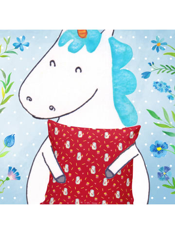 Mr. & Mrs. Panda Dekokissen Sofa Pinguin Pommes ohne Spruch in Gelb Pastell