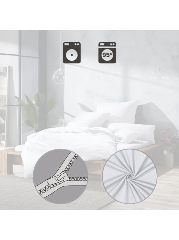 Erwin Müller Mako-Satin Bettwäsche Landshut in weiß - kochfest