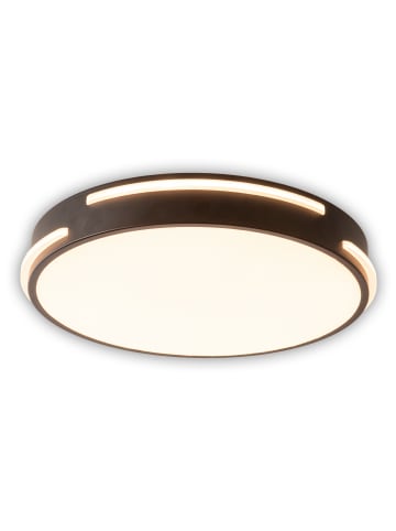näve LED Deckenleuchte "VENTURA" in schwarz - (L)40 cm x (B)40 cm x (H)6 cm - EEK F