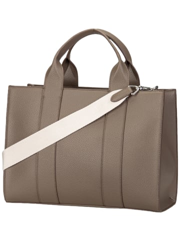 Karl Lagerfeld Handtasche K/RSG MD Square Tote Pebbled Emb in Dark Taupe