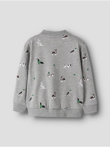 name it Sweatshirt-Jacke Reißverschluss Nmmnaris in grey melange