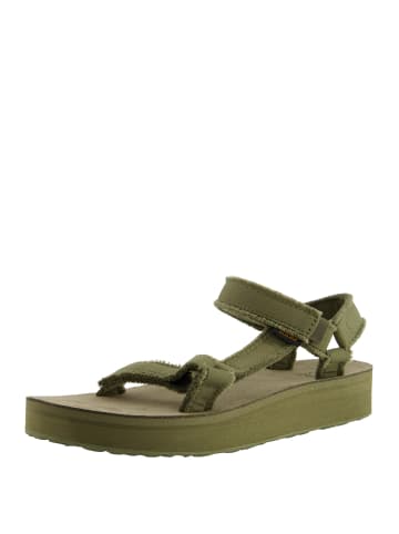 Teva Plateausandalen Midform Universal Canvas in Olive