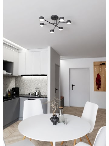 Licht-Erlebnisse Deckenlampe (B)60 x (L)60 x (H)20 cm in SchwarzSchwarz