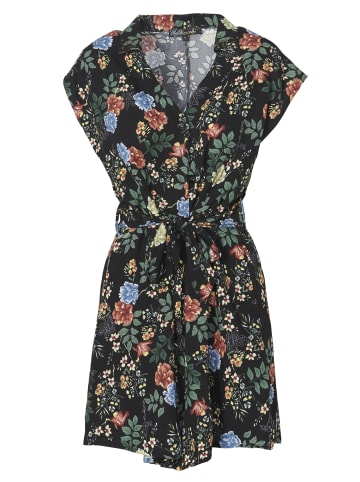 KOROSHI KURZÄRMELKLEID in schwarz