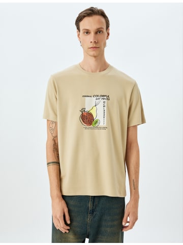 KOTON TSHIRT SS in Beige