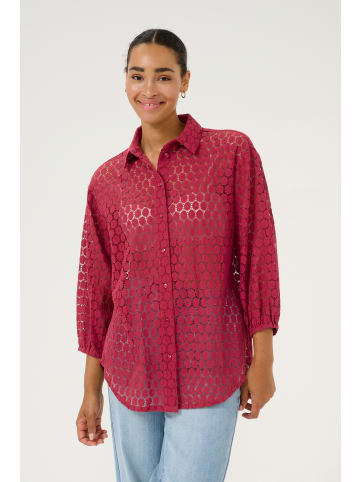 Kaffe Langarm - Hemd KAloren in Rumba Red