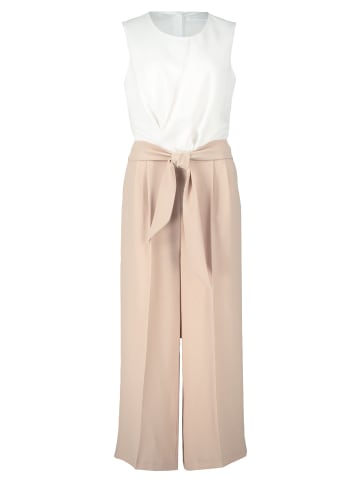 BETTY & CO Jumpsuit ohne Arm in Patch Taupe/Cream