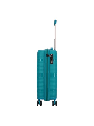 D&N Travel Line 4200 4 Rollen Kabinentrolley S 55 cm in petrol