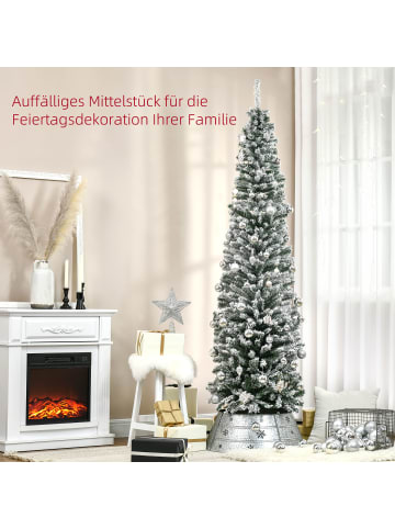 HOMCOM Weihnachtsbaum in Grün 60L x 60B x 180H cm