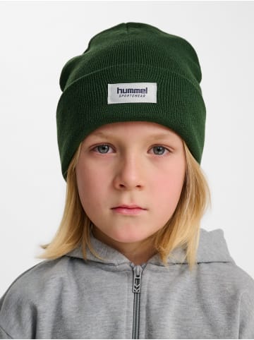 Hummel Hummel Beanie Hmljr Knit Kinder in DARK GREEN
