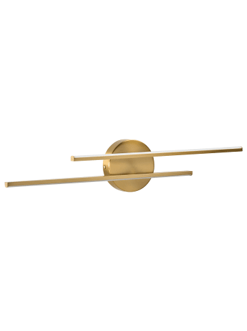 Beliani Spiegel- und Bilderleuchte TOUQUES in Gold/Weiß - (W) 60 x (H) 12 x (L) 3 cm