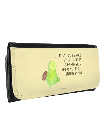 Mr. & Mrs. Panda Damengeldbeutel Schildkröte Pfeifen mit Spruch in Gelb Pastell