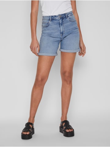 Vila High Waist Denim Shorts VIJO in Blau