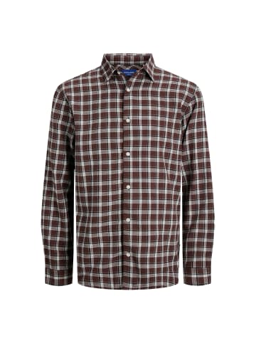 Jack and Jones JORJOSHUA Flannel Check Shirt LS LN in Braun