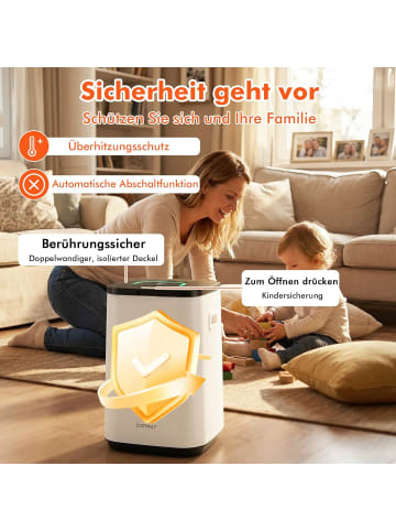 COSTWAY 23L Handtuchwärmer mit Timer elektrisch in Weiß