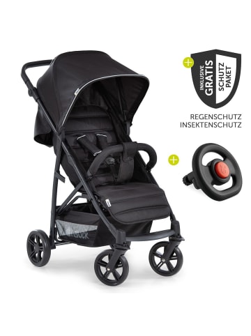 Hauck Buggy Rapid 4 inkl. XXL Zubehörpaket & Buggy-Lenkrad in schwarz