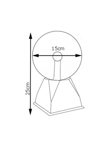 SATISFIRE Plasmakugel Effektlicht H: 25cm in bunt