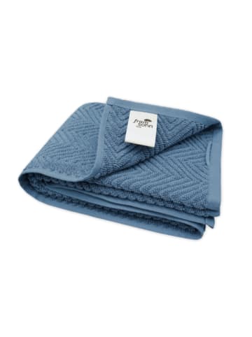 Framsohn 2er Set: Zwirnfrottier BIO Duschtuch "OCEAN" in Niagara -(L) 150 x (B) 75 cm