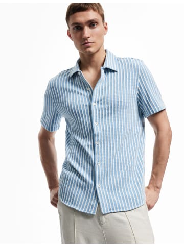 KOTON SHIRTS SS in Blau Gestreift