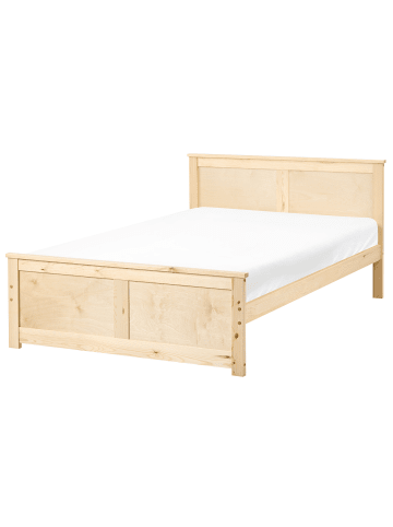 Beliani Doppelbett DAUPHIN in Braun - (W) 129 x (H) 82 x (L) 206 cm